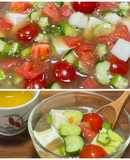 夏野菜の冷たい前菜 お茶うけ 中華サラダ