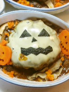 ♪ハンバーグでハロウィン♪-レシピのメイン写真