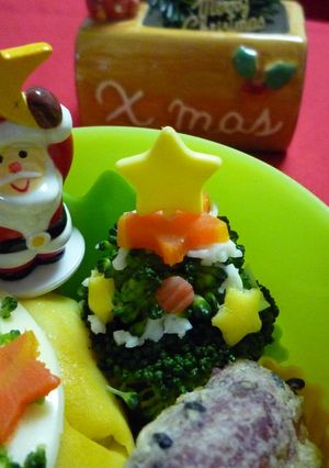 お弁当おかず☆ちっちゃなクリスマスツリー-レシピのメイン写真