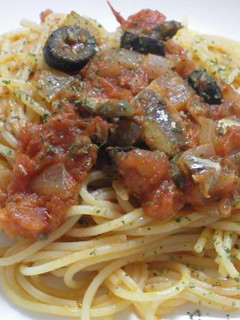 鰯のプッタネスカ(トマトパスタ)-レシピのメイン写真