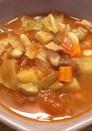 食べる!!野菜とお豆のスープ-レシピのメイン写真
