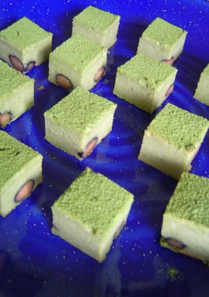 ☆驚き新食感！もちもちチーズケーキ抹茶☆-レシピのメイン写真