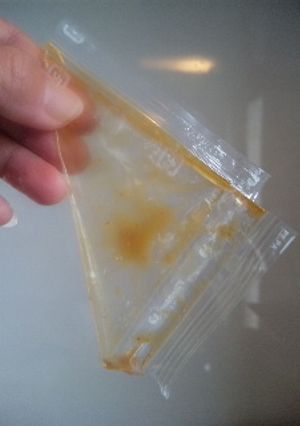 パウチの中身をきれいに出しきる！-レシピのメイン写真