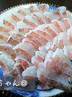 カサゴの湯霜造り-レシピのメイン写真