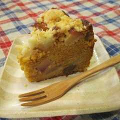 รูปของ カラメル風味♪林檎と胡桃のケーキ♥