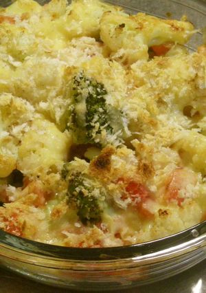 簡単トマトがウマ☆野菜パン粉焼グラタン風-レシピのメイン写真