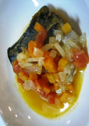 骨まで食べられるサバのトマトソース煮込み-レシピのメイン写真