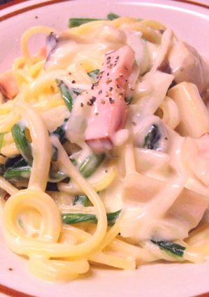 ほうれん草とベーコンのクリームスパゲティ-レシピのメイン写真