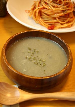 「豆乳きのこスープ」-レシピのメイン写真