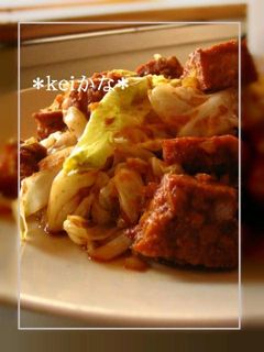 キャベツと高野豆腐の☆甘味噌炒め☆-レシピのメイン写真