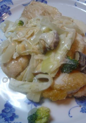 おいしい！チキンソテーのクリームかけ-レシピのメイン写真