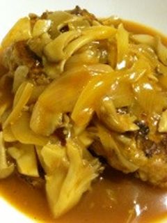 煮込みハンバーグ-レシピのメイン写真