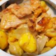 栗とチキンのお酒煮