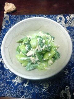 ☆青梗菜とインゲンのツナ和え☆-レシピのメイン写真