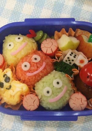 キャラ弁★スライムタワー弁当☆-レシピのメイン写真