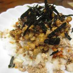 รูปของ ●自信作●大スキ納豆そぼろ丼