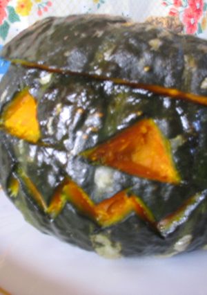 ハロウィンレンジで簡単かぼちゃ-レシピのメイン写真