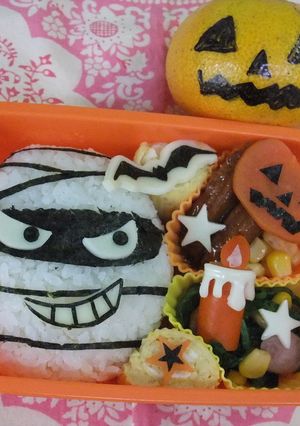 ミイラ☆ハロウィン弁当☆-レシピのメイン写真