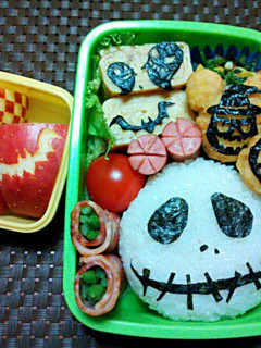 お弁当に☆ジャックのハロウィンおにぎり☆-レシピのメイン写真