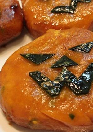 かぼちゃもち　ハロウィンバージョン-レシピのメイン写真