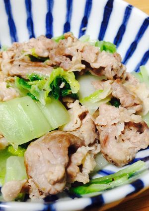 ﾚﾓﾝ風味＊豚バラと白菜のさっぱり炒め-レシピのメイン写真