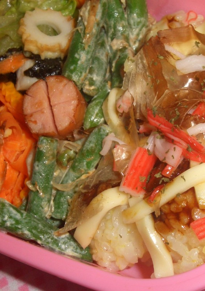 お弁当のご飯で!　たこ焼き風♥-レシピのメイン写真