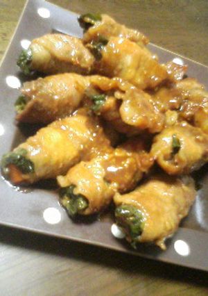 おいしい！！野菜チーズの甘辛豚肉巻き-レシピのメイン写真