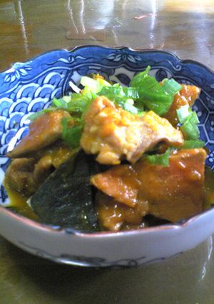 かぼちゃと鶏肉の煮物-レシピのメイン写真