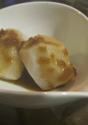 秋の味わい♪里芋のニンニク醤油掛け-レシピのメイン写真