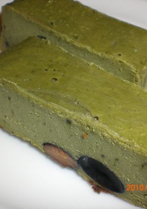 黒豆が入った抹茶チーズケーキ-レシピのメイン写真