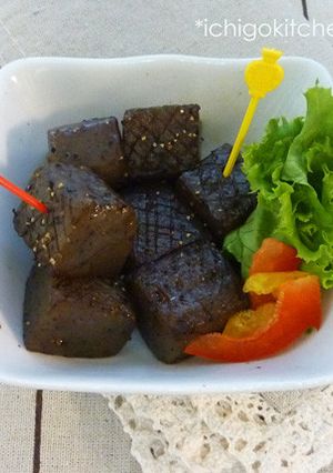 こんにゃくのガーリックバター醤油炒め-レシピのメイン写真