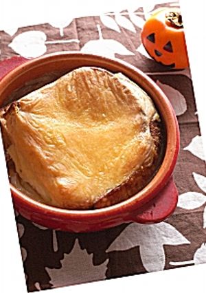 すぐできる一人分のオニオングラタンスープ-レシピのメイン写真