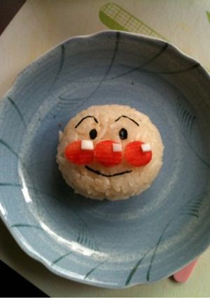 味付けご飯でアンパンマン-レシピのメイン写真