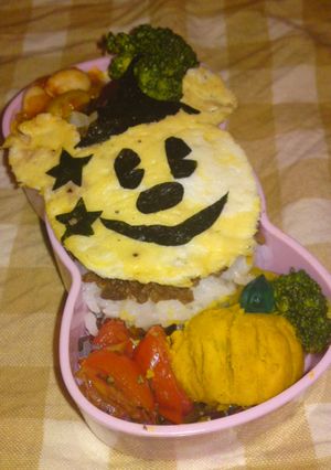 ハロウィンミッキー♪キャラ弁-レシピのメイン写真