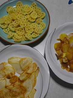 簡単チップ。ボテト、サツマ、モロコシ^^-レシピのメイン写真