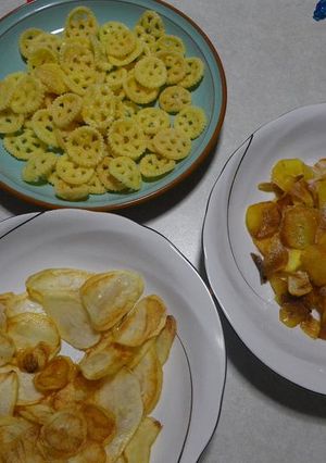 簡単チップ。ボテト、サツマ、モロコシ＾＾-レシピのメイン写真