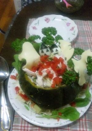 ジャックオランタンサラダ-レシピのメイン写真