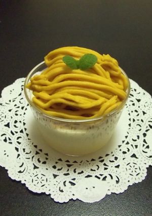 南瓜とチーズのモンブランクリーム-レシピのメイン写真