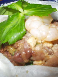 豚肉とえびの紙包み蒸し-レシピのメイン写真