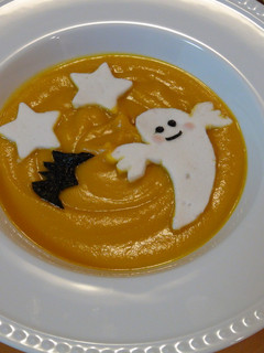 かぼちゃスープ(ハロウィン仕様)-レシピのメイン写真