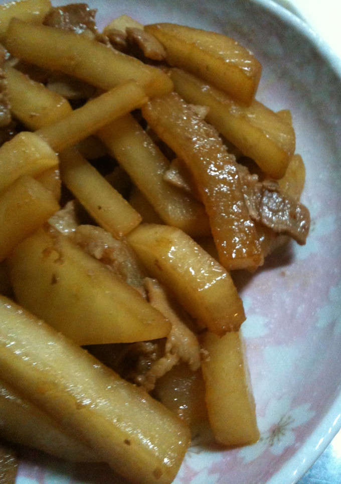 大根と豚肉の炒め物-レシピのメイン写真