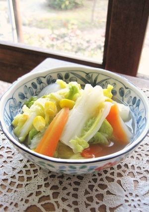 優しいお味♡白菜とコーンのあっさり煮♫-レシピのメイン写真