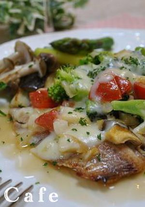 イワシのムニエル　野菜チーズ焼き-レシピのメイン写真