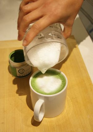 自宅で毎日、抹茶ラテ!-レシピのメイン写真