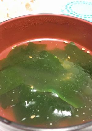 即席!鍋要らず!わかめスープ♪-レシピのメイン写真