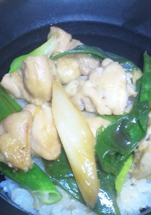簡単！串には刺さないけど焼き鳥丼♪-レシピのメイン写真