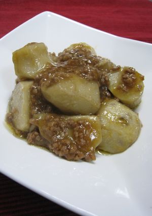 ♪里芋と挽き肉のオイスターソース煮♪-レシピのメイン写真