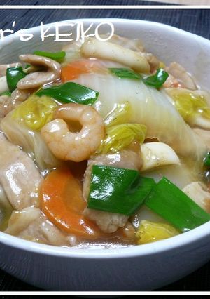 【農家のレシピ】野菜たっぷり中華どん-レシピのメイン写真