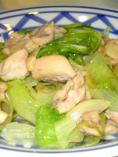 旨い!鶏肉とレタスの簡単炒め-レシピのメイン写真
