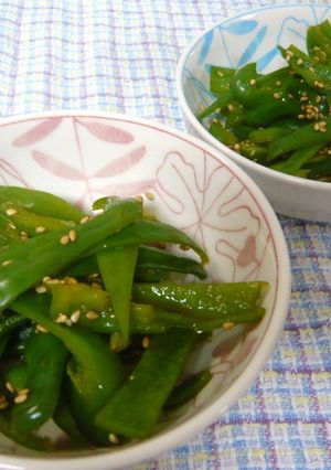 さっぱり茹でピーマン☆ゴマ醤油-レシピのメイン写真